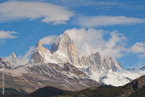 Mount Fitz Roy in El Chalten - Patagonia Argentina, trekking