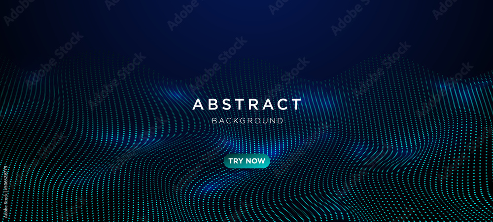 Vector wave light dotted particle wavy flowing blue pink color isolated on black background for concept of AI technology, digital, communication, science, music
Vector wave light dotted particle wavy flowing blue pink color isolated on black background for concept of AI technology, digital, communication, science, music