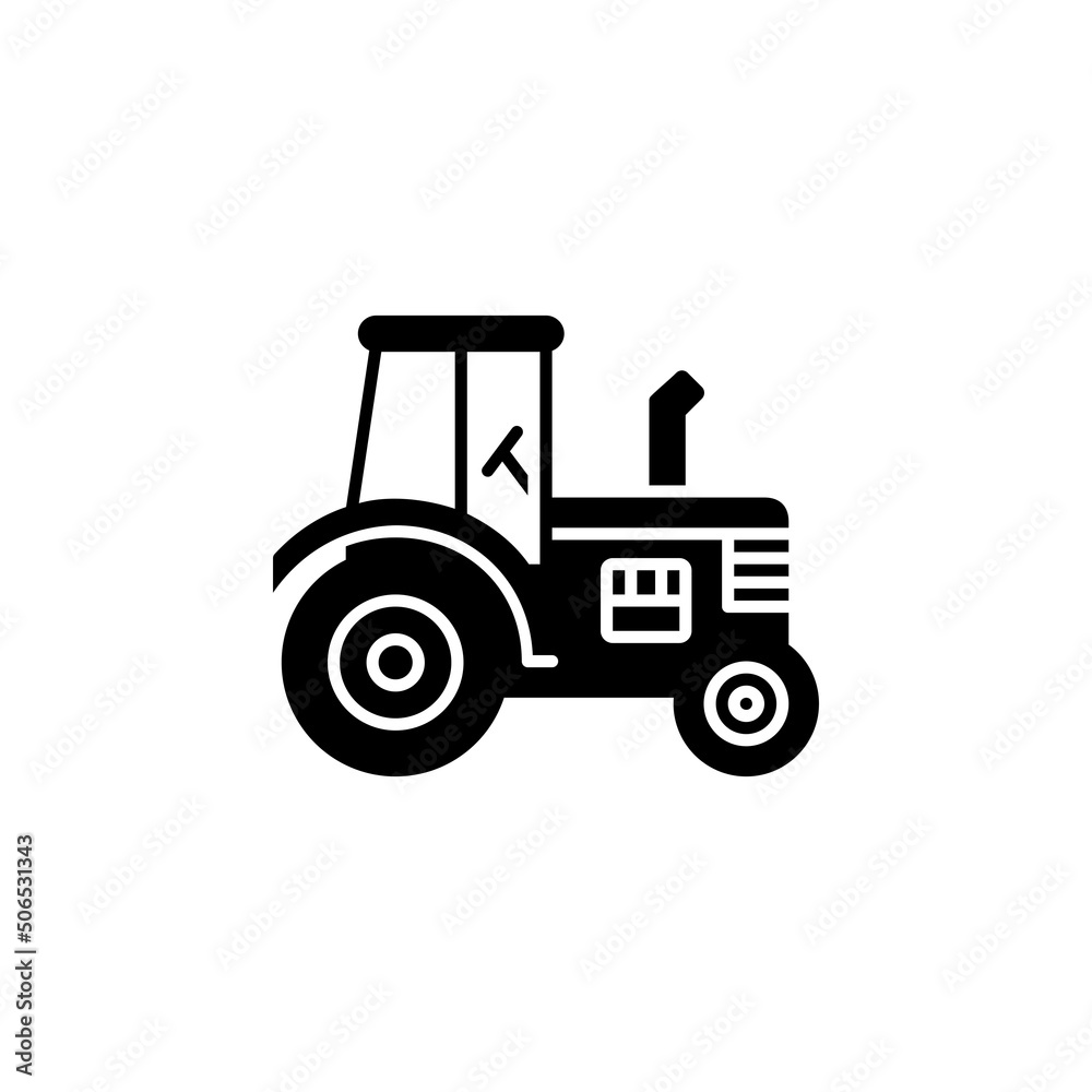 tractor vector icon. transportation and vehicle icon solid style. perfect use for icon, logo, illustration, website, and more. icon design solid style tractor vector icon. transportation and vehicle icon solid style. perfect use for icon, logo, illustration, website, and more. icon design solid style