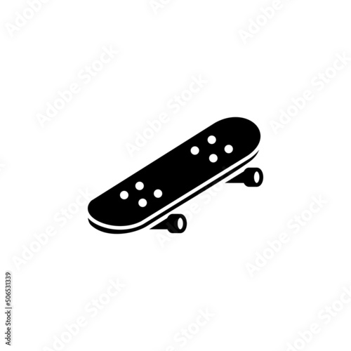skateboard vector icon. transportation and vehicle icon solid style. perfect use for icon, logo, illustration, website, and more. icon design solid style