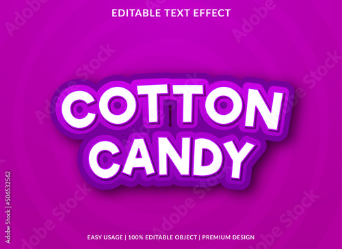 cotton candy editable template with bold style use for business logo and brand
