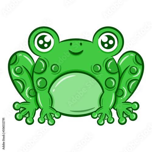 printable cute drawing frog for school and kids