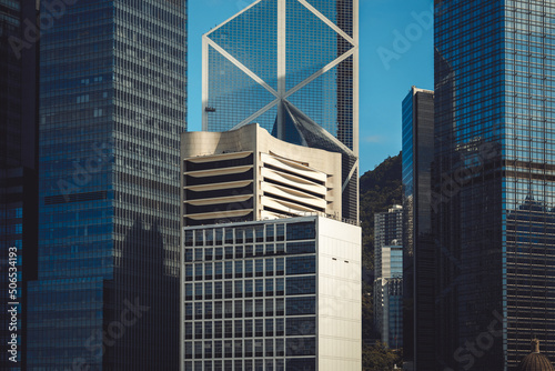 Modern office building close up in Hong Kong © joeycheung