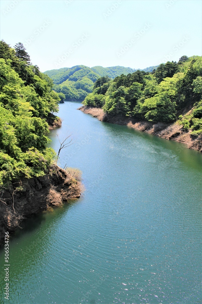 栃木県の塩原渓谷（初夏の風景）