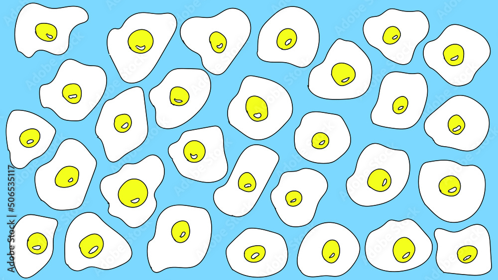 sunny side up eggs pattern background sunny side up eggs pattern background