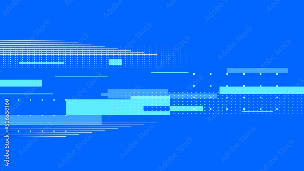 Blue Glitched Pixel Particles with Modern Graphics effect Blue Glitched Pixel Particles with Modern Graphics effect