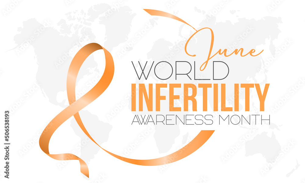Obraz premium World Infertility Awareness Month in every June. Annual health awareness concept for banner, poster, card and background design.