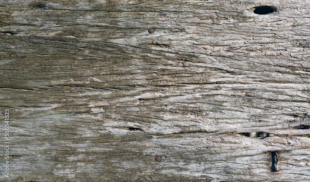 Naklejka premium Textured old wooden background