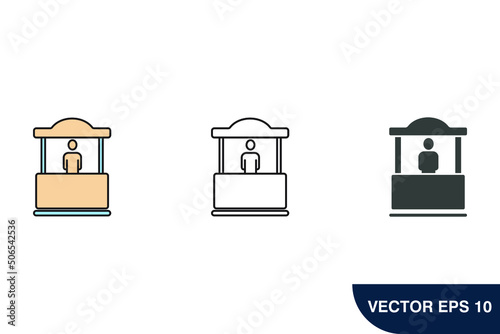 Wallpaper Mural promo stand icons  symbol vector elements for infographic web Torontodigital.ca