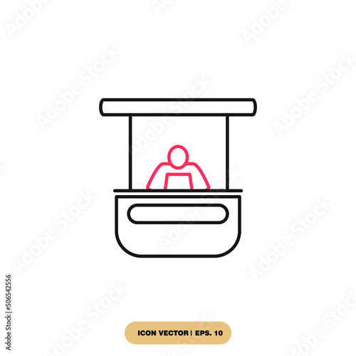 promo stand icons  symbol vector elements for infographic web