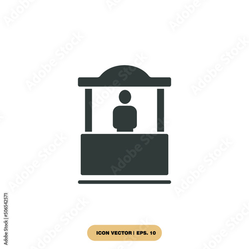 promo stand icons  symbol vector elements for infographic web