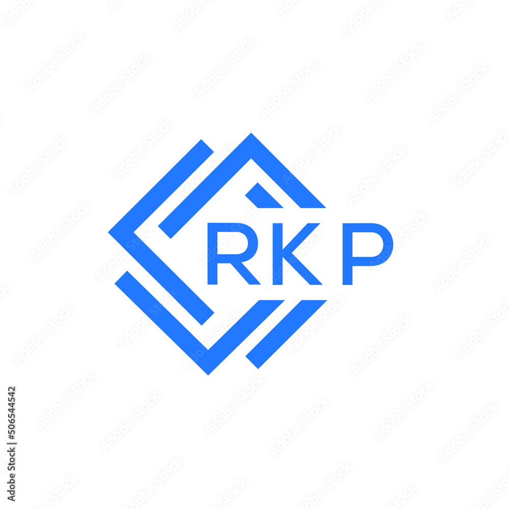 RKP technology letter logo design on white  background. RKP creative initials technology letter logo concept. RKP technology letter design.