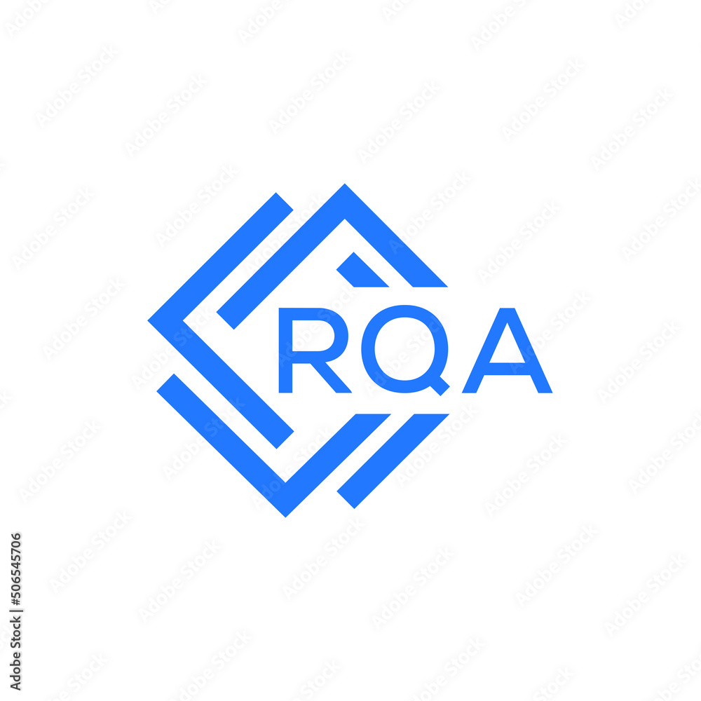 RQA technology letter logo design on white background. RQA creative initials technology letter logo concept. RQA technology letter design. RQA technology letter logo design on white background. RQA creative initials technology letter logo concept. RQA technology letter design.