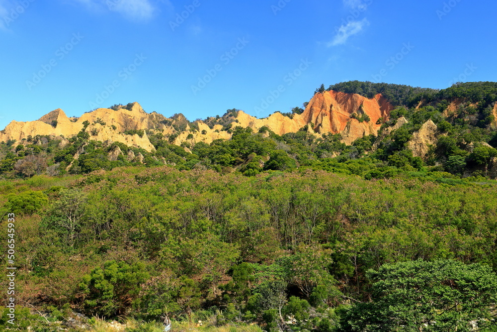 Huoyanshan Nature Reserve, Beautiful landscape at Miaoli Sanyi, Taiwan