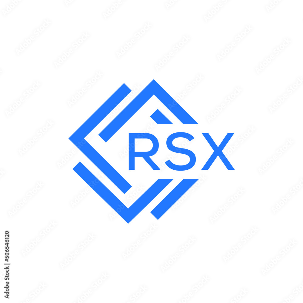 RSX technology letter logo design on white background. RSX creative initials technology letter logo concept. RSX technology letter design. RSX technology letter logo design on white background. RSX creative initials technology letter logo concept. RSX technology letter design.