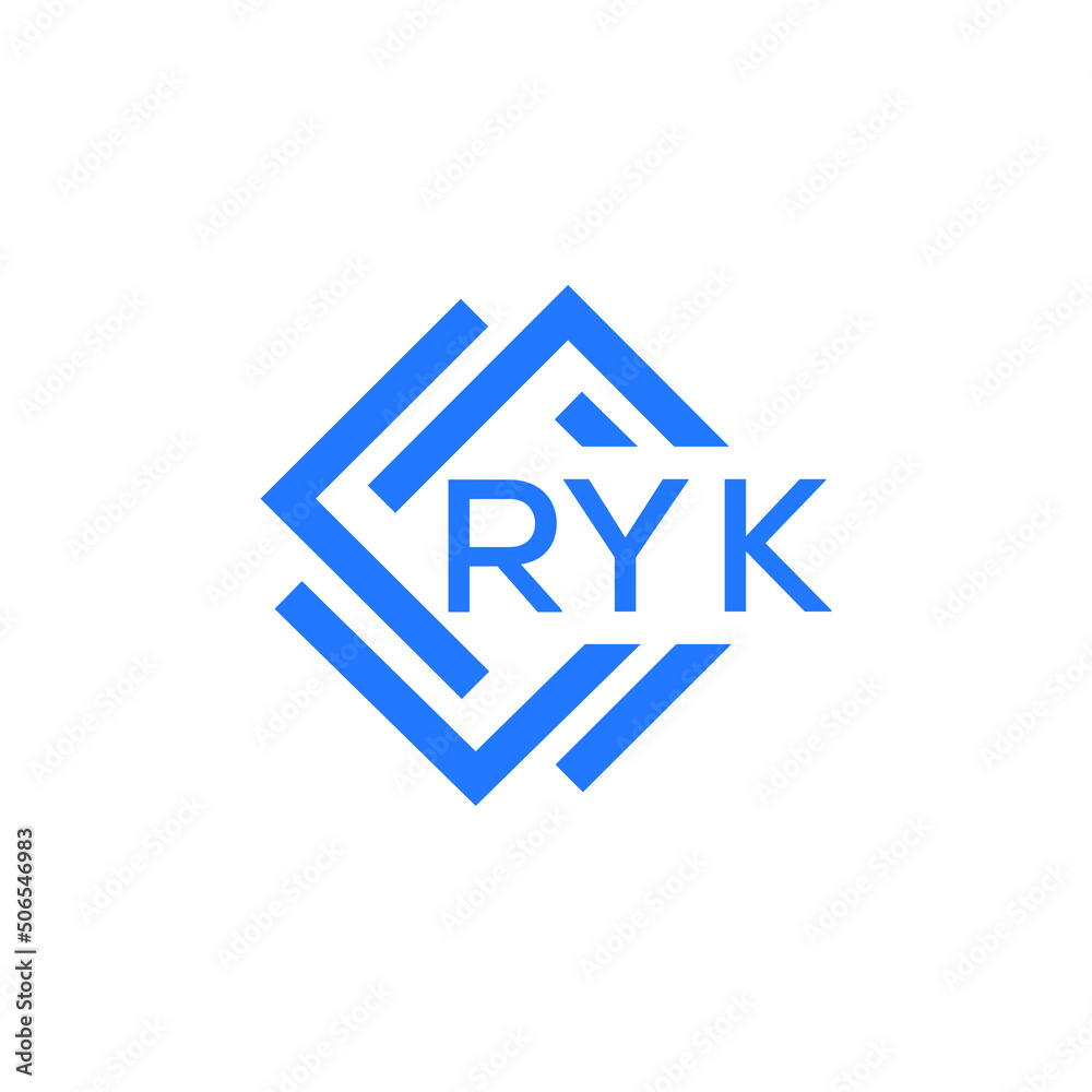 RYK technology letter logo design on white background. RYK creative initials technology letter logo concept. RYK technology letter design. RYK technology letter logo design on white background. RYK creative initials technology letter logo concept. RYK technology letter design.