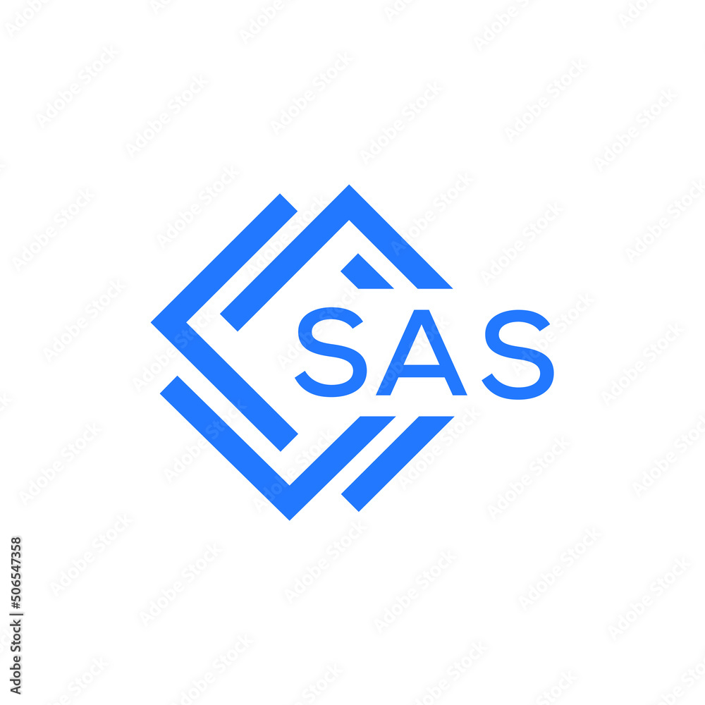 SAS technology letter logo design on white background. SAS creative initials technology letter logo concept. SAS technology letter design. SAS technology letter logo design on white background. SAS creative initials technology letter logo concept. SAS technology letter design.