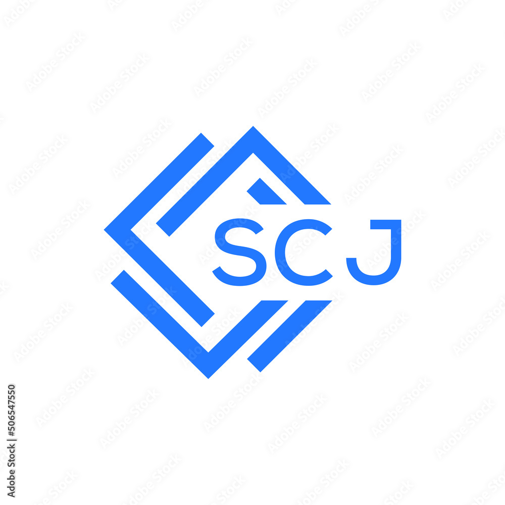 SCJ technology letter logo design on white background. SCJ creative initials technology letter logo concept. SCJ technology letter design. SCJ technology letter logo design on white background. SCJ creative initials technology letter logo concept. SCJ technology letter design.