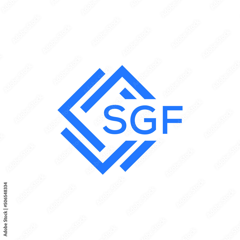 SGF technology letter logo design on white  background. SGF creative initials technology letter logo concept. SGF technology letter design.