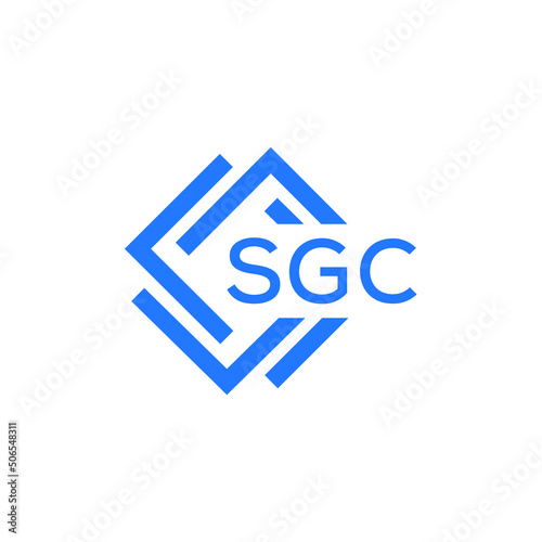 SGC technology letter logo design on white  background. SGC creative initials technology letter logo concept. SGC technology letter design. © Faisal