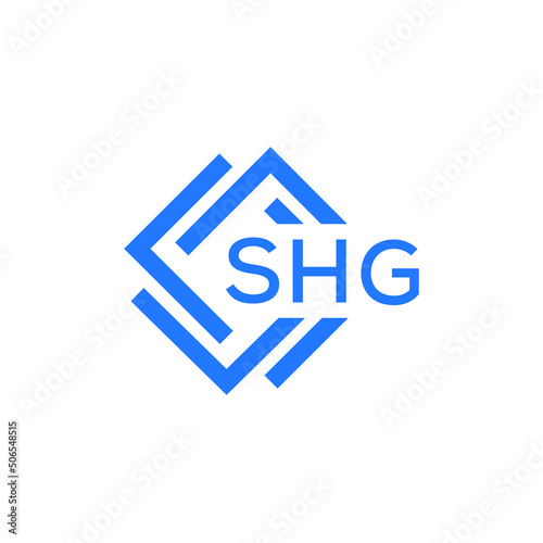 SHG technology letter logo design on white  background. SHG creative initials technology letter logo concept. SHG technology letter design.