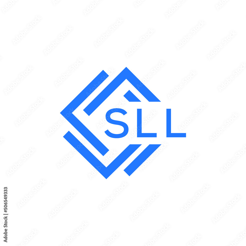 SLL technology letter logo design on white  background. SLL creative initials technology letter logo concept. SLL technology letter design.
