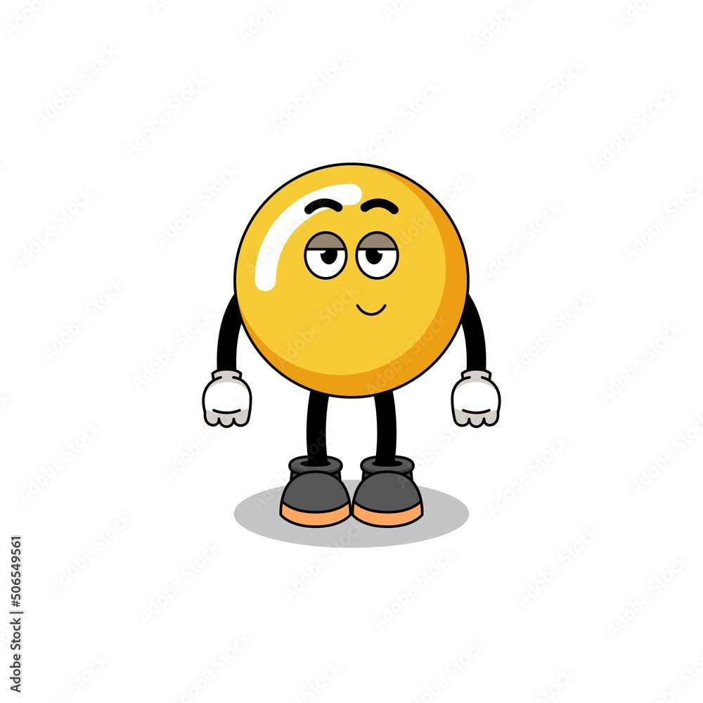 egg yolk cartoon couple with shy pose egg yolk cartoon couple with shy pose
