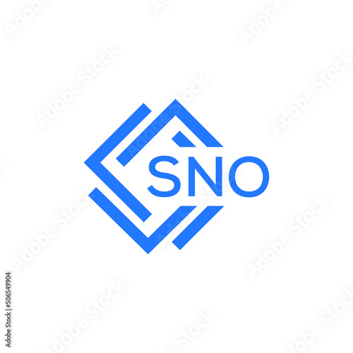 SNO technology letter logo design on white  background. SNO creative initials technology letter logo concept. SNO technology letter design. © Faisal