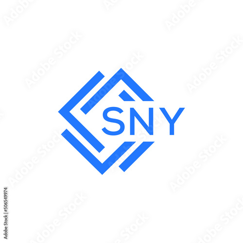 SNY technology letter logo design on white  background. SNY creative initials technology letter logo concept. SNY technology letter design.