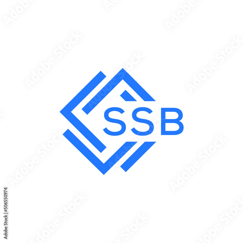 SSB technology letter logo design on white  background. SSB creative initials technology letter logo concept. SSB technology letter design.  © Faisal
