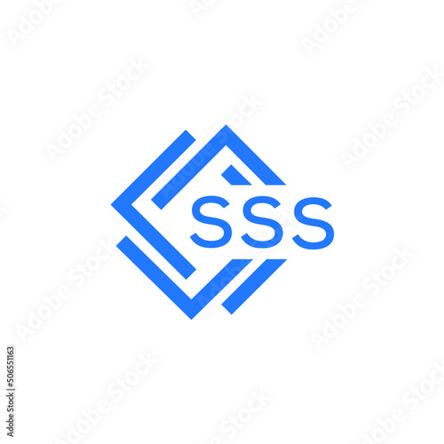SSS technology letter logo design on white  background. SSS creative initials technology letter logo concept. SSS technology letter design.
