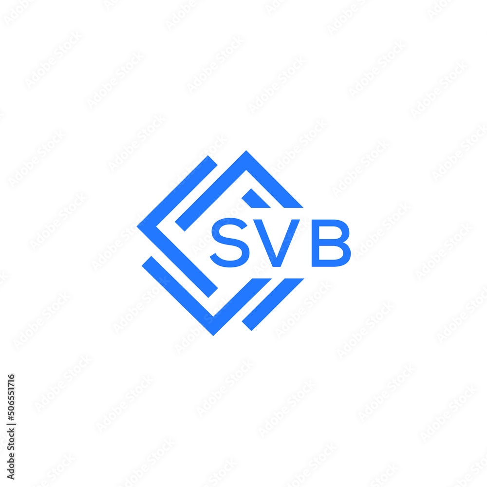 SVB technology letter logo design on white background. SVB creative initials technology letter logo concept. SVB technology letter design. SVB technology letter logo design on white background. SVB creative initials technology letter logo concept. SVB technology letter design.