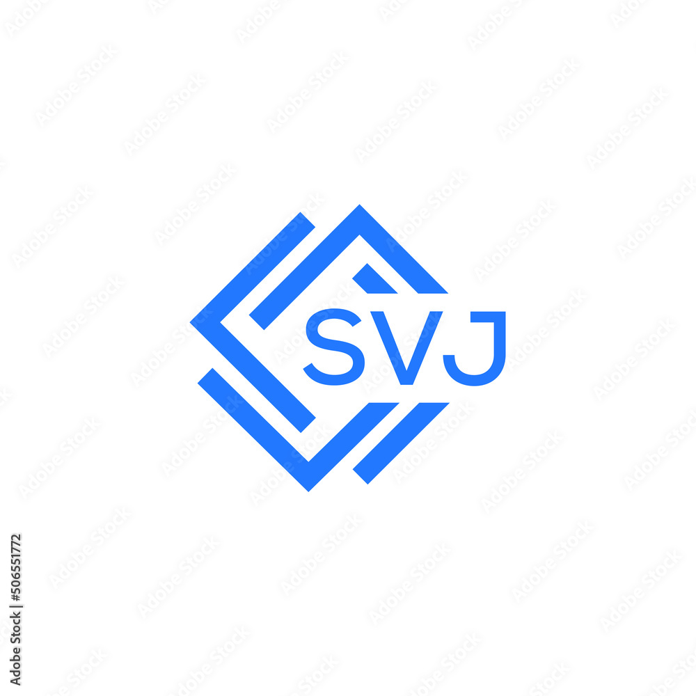 SVJ technology letter logo design on white background. SVJ creative initials technology letter logo concept. SVJ technology letter design. SVJ technology letter logo design on white background. SVJ creative initials technology letter logo concept. SVJ technology letter design.