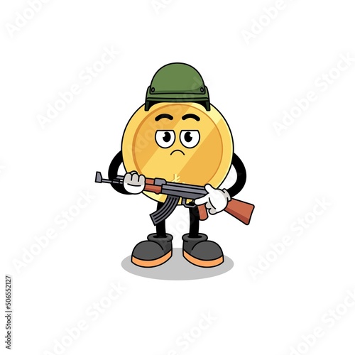 Cartoon of turkish lira soldier
