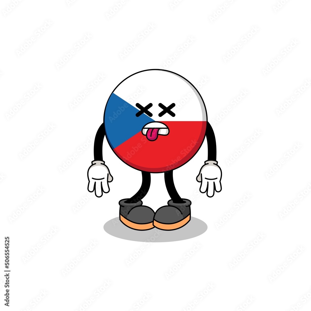 czech republic mascot illustration is dead czech republic mascot illustration is dead
