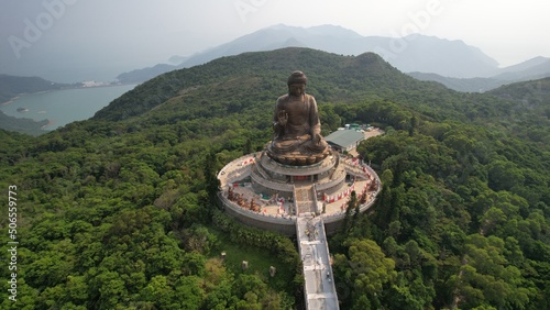 big buddha statue in Lantau island photo