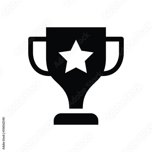 Cup prize vector icon symbol design