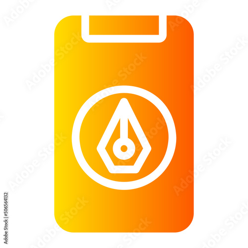 copywriting gradient icon