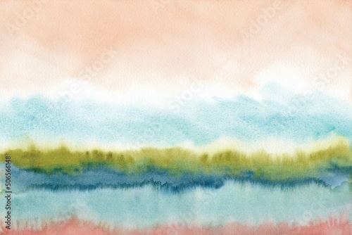 Abstract Watercolor Painting