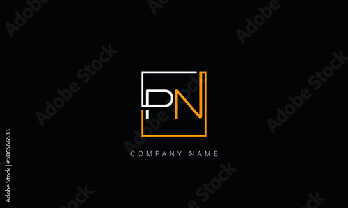 NP, PN, Abstract Letters Logo Monogram