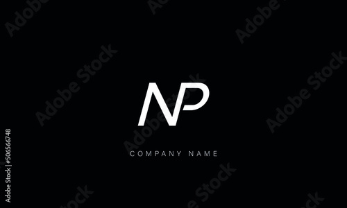 NP, PN, Abstract Letters Logo Monogram