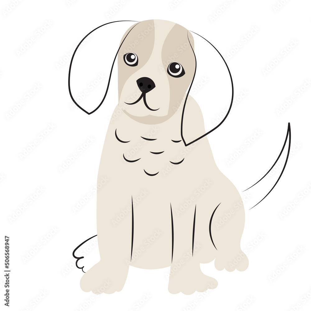 doodle puppy, cartoon cute dog, isolated, isolated, vector doodle puppy, cartoon cute dog, isolated, isolated, vector
