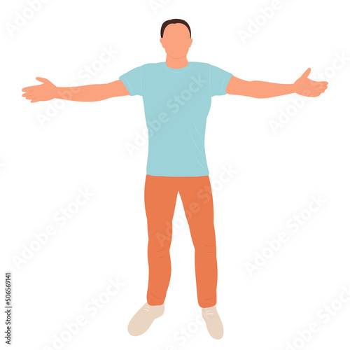man in flat design isolated © zolotons