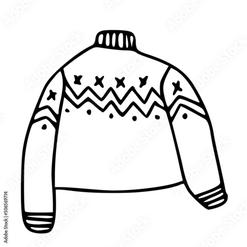 winter clothes elements: sweater
