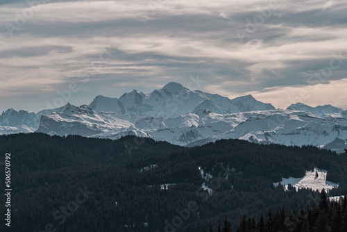 View over the Mont-Blanc.