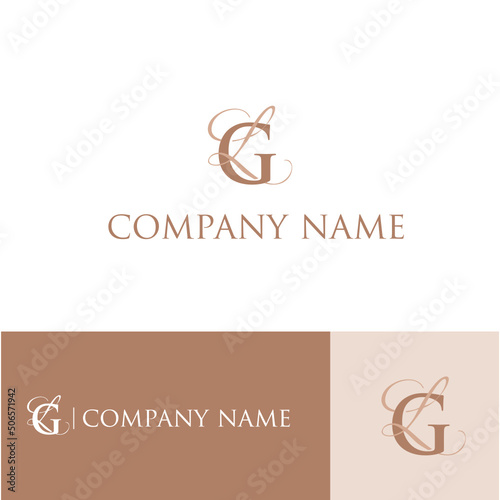 Initial GL beauty monogram and elegant logo design, handwriting logo of initial signature, wedding, fashion, floral and botanical with creative template.