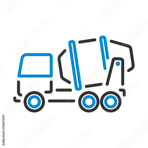 Icon Of Concrete Mixer Truck