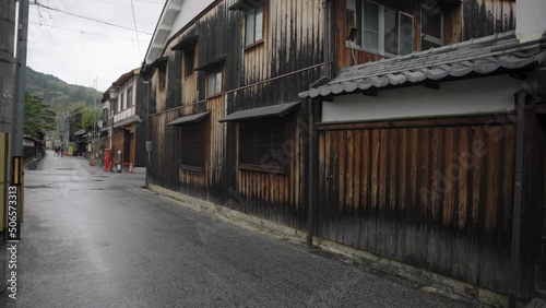 Omihachiman Shinmachi Street, Traditional Merchant Houses in Japan photo