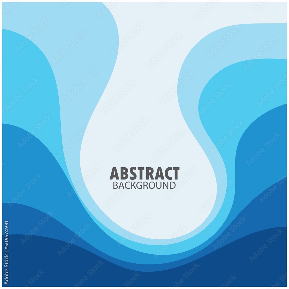 ABSTRACT WAVE BACKGROUND DESIGN WITH BLUE COMBINATION VECTOR