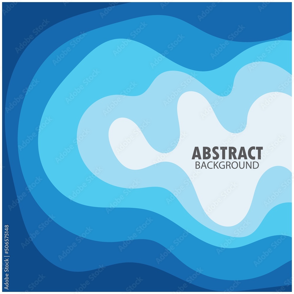 Naklejka premium ABSTRACT WAVE BACKGROUND DESIGN WITH BLUE COMBINATION VECTOR